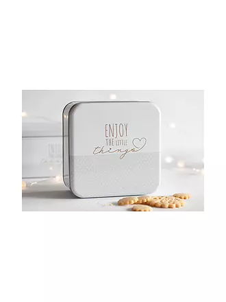 STAEDTER | Gebäckdose ENJOY THE LITTLE THINGS 21x21cm Creme | 
